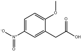 2-甲氧基-5-硝基苯乙酸 结构式