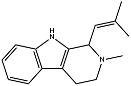 2,3,4,9-Tetrahydro-2-methyl-1-(2-methyl-1-propenyl)-1H-pyrido[3,4-b]indole 结构式