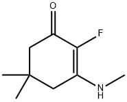 2-Cyclohexen-1-one,  2-fluoro-5,5-dimethyl-3-(methylamino)- 结构式