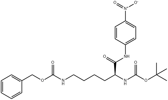 BOC-LYS(Z)-PNA 结构式