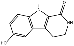 2,3,4,9-tetrahydro-6-hydroxy-1H-pyrido[3,4-b]indol-1-one 结构式