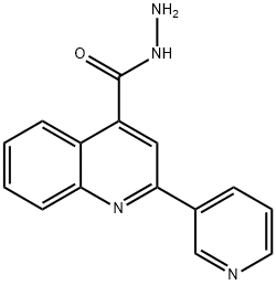 2-(3-吡啶基)-4-喹啉卡巴肼 结构式