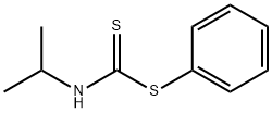 Isopropyldithiocarbamic acid phenyl ester 结构式