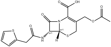 (+-)-Cephalothin 结构式