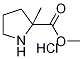 Methyl 2-methylpyrrolidine-2-carboxylate hydrochloride 结构式