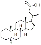 24-nor-5beta-cholan-23-oic acid  结构式
