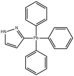 3-(triphenylplumbyl)-1H-pyrazole 结构式