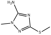 1-甲基-3-(甲基硫代)-1H-1,2,4-三唑-5-胺 结构式