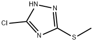 3-氯-5-(甲巯基)-2H-1,2,4-三唑 结构式