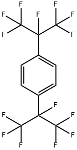 1,4-二[1,2,2,2-四氟-1-(三氟甲基)乙基]苯 结构式