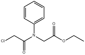 2-(2-氯-N-苯基乙酰胺基)乙酸乙酯 结构式