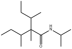 N-isopropyl-2,3-dimethyl-2-(1-methylpropyl)valeramide 结构式