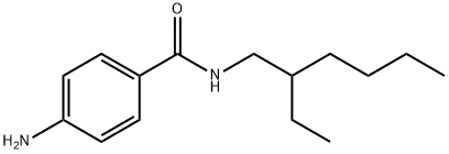 4-氨基-N-(2-乙基己基)-苯甲酰胺 结构式