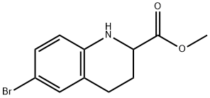 6-溴-1,2,3,4-四氢-喹啉-2-甲酸甲酯 结构式