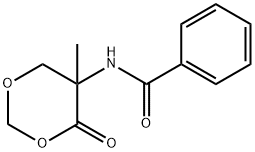 DL-5-BENZOYLAMINO-5-METHYL-4-OXO-1,3-DIOXANE 结构式