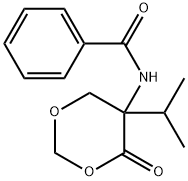 DL-5-BENZOYLAMINO-5-ISOPROPYL-4-OXO-1,3-DIOXANE 结构式