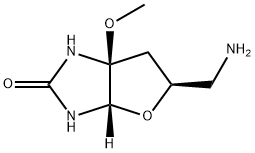 2H-Furo[2,3-d]imidazol-2-one,5-(aminomethyl)hexahydro-6a-methoxy-,(3aS,5S,6aS)-(9CI) 结构式