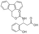 FMOC-(R)-3-氨基-3 -(2 - 羟苯基)丙酸 结构式