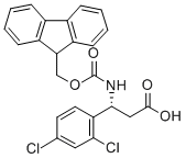 FMOC-(R)-3-氨基-3-(2,4-二氯苯基)-丙酸 结构式