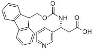 FMOC-(R)-3-氨基-3-(3-吡啶基)-丙酸 结构式