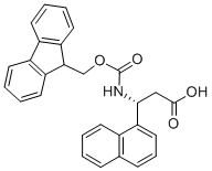 FMOC-(R)-3-氨基-3-(1-萘基)-丙酸 结构式