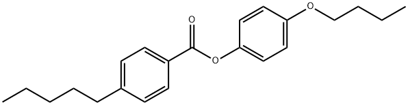4-正戊基苯甲酸(4'-丁氧苯基)酯 结构式