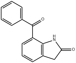 7-苯甲酰基-1,3-二氢吲哚-2-酮 结构式