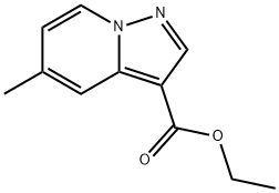 5-甲基吡唑并[1,5-A]吡啶-3-羧酸乙酯 结构式