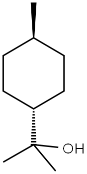 反式-2-(4-甲基环己基)异丙醇 结构式
