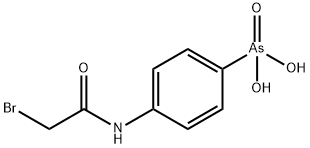 (4-(2-溴乙酰氨基)苯基)胂酸 结构式