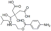 2-(isobutylamino)ethyl p-aminobenzoate, citrate 结构式