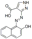 1H-Pyrazole-4-carboxylic acid, 3-((2-hydroxy-1-naphthalenyl)azo)- 结构式