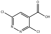 3,6-二氯哒嗪-4-羧酸 结构式
