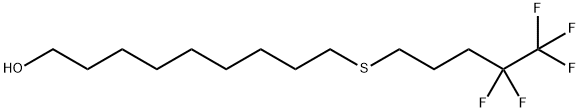 9-[(4,4,5,5,5-五氟戊基)硫代]-1-壬醇 结构式