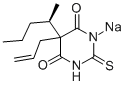 R(+)-Thioamylal sodium 结构式