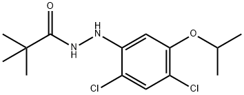 2'-[2,4-dichloro-5-(1-methylethoxy)phenyl]-2,2-dimethylpropionohydrazide 结构式