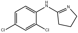 N-(2,4-dichlorophenyl)-4,5-dihydro-3H-pyrrol-2-amine 结构式