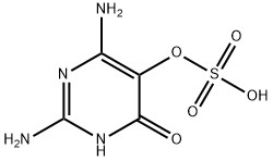 2,6-diamino-4-oxo-1,4-dihydropyrimidin-5-yl hydrogen sulfate 结构式