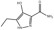 1H-Pyrazole-3-carboxamide,  5-ethyl-4-hydroxy- 结构式