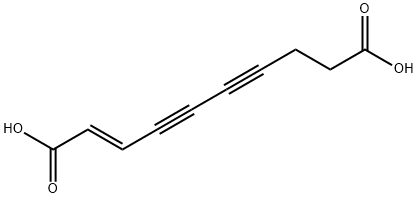 (E)-2-Decene-4,6-diynedioic acid 结构式