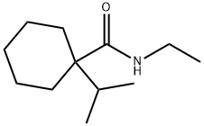 N-ethyl-1-isopropylcyclohexanecarboxamide 结构式