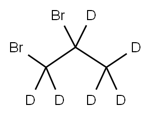 1,2-DIBROMOPROPANE-D6 结构式