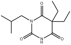 5,5-Diethyl-1-(2-methylpropyl)-2,4,6(1H,3H,5H)-pyrimidinetrione 结构式