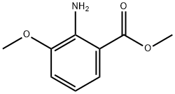 2-氨基-3-甲氧基苯甲酸甲酯 结构式