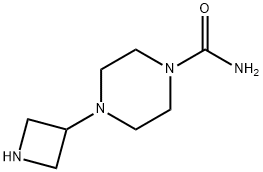 1-Piperazinecarboxamide,4-(3-azetidinyl)-(9CI) 结构式