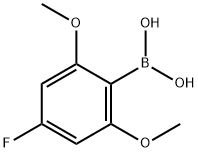 2,6-二甲氧基-4-氟苯硼酸 结构式