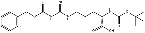 Nα-BOC-Nω-CBZ-L-精氨酸 结构式