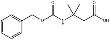 3-{[(苄氧基)羰基]氨基}-3-甲基丁酸 结构式