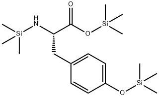 N,O-Bis(trimethylsilyl)-L-tyrosine trimethylsilyl ester 结构式