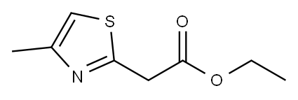 4-甲基噻唑-2-乙酸乙酯 结构式